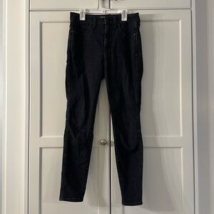 Madewell 10” High Waist Black Skinny Jeans